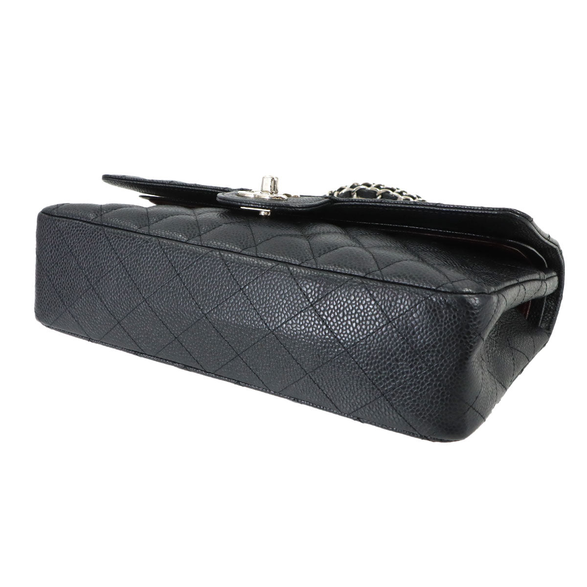 Matelasse 25 Chain Shoulder Bag Leather Black A01112