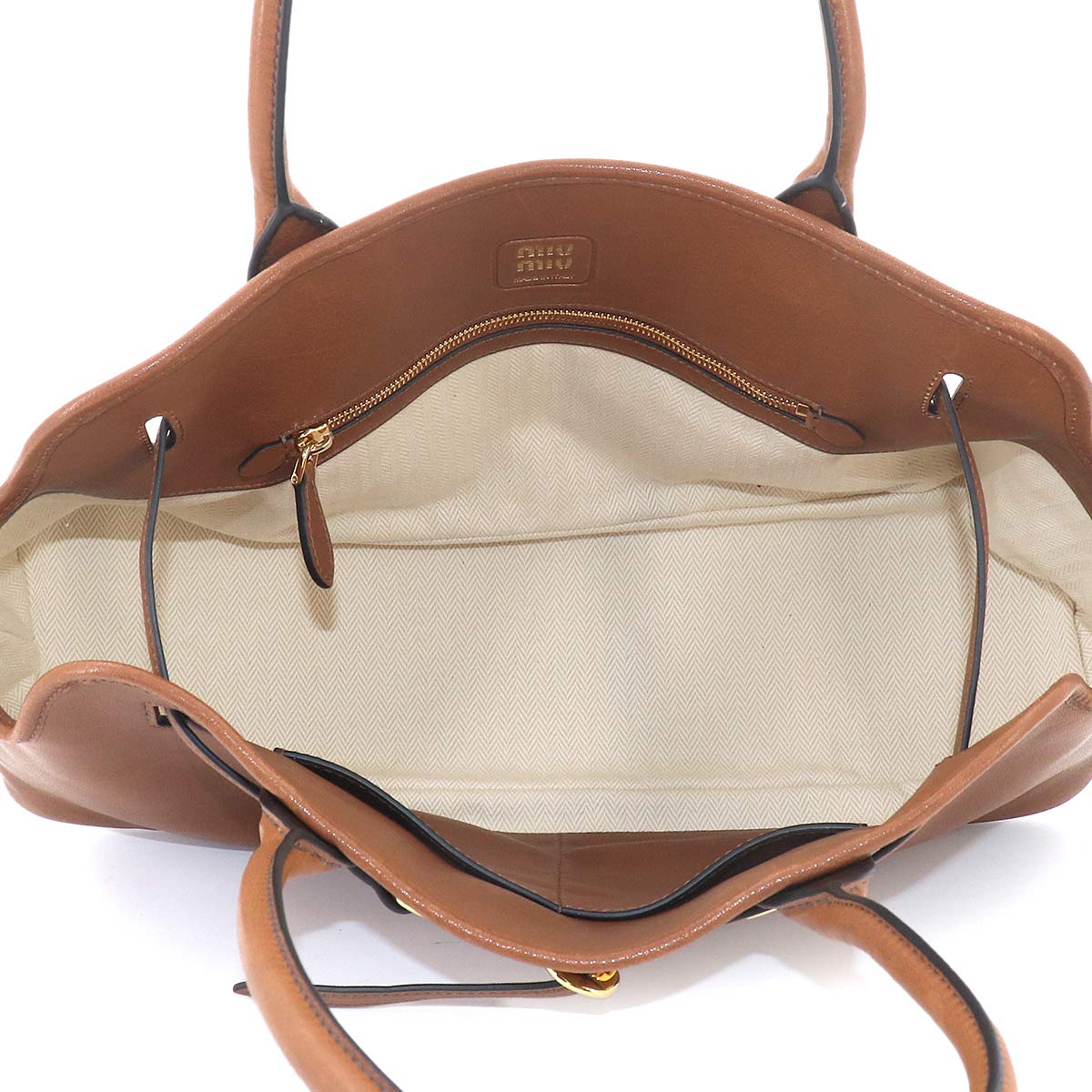 Aventure Large Tote Bag Leather Brown 5BG310
