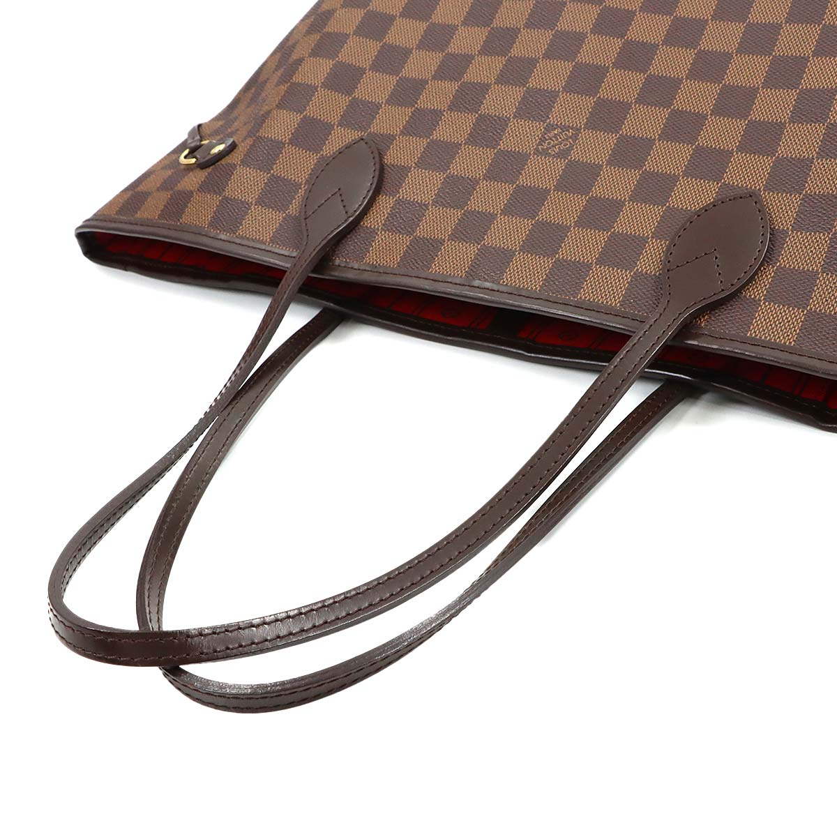 Damier Neverfull MM Tote Bag Ebene Cerise N51105 Purse