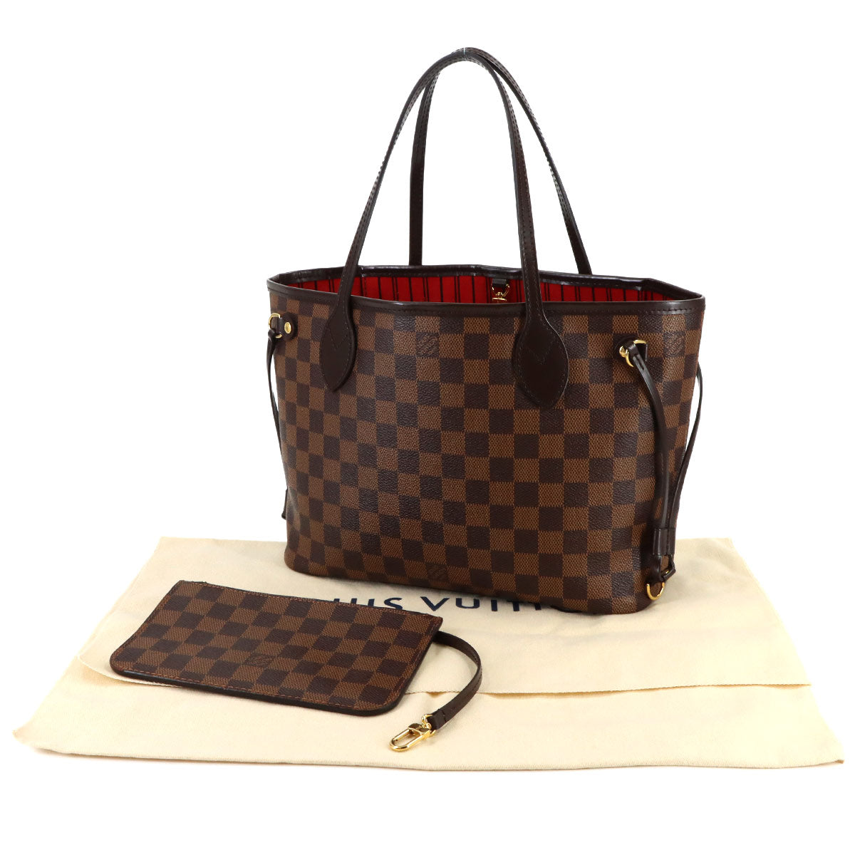 Damier Neverfull PM Tote Bag Ebene N40600 Purse