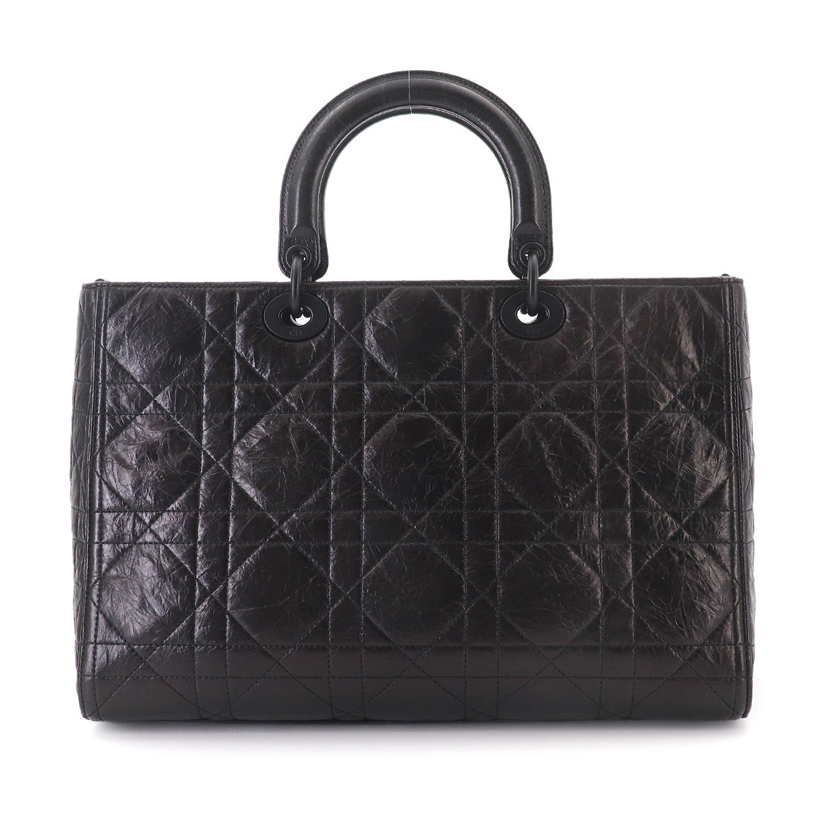 Lady D-Sire Hand Shoulder Bag Leather Black Purse