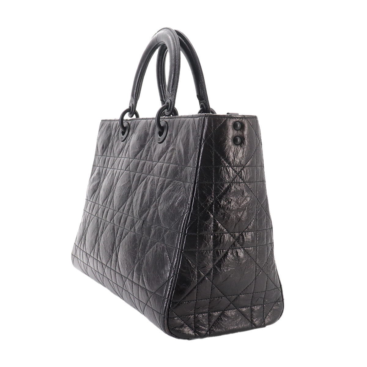 Lady D-Sire Hand Shoulder Bag Leather Black Purse