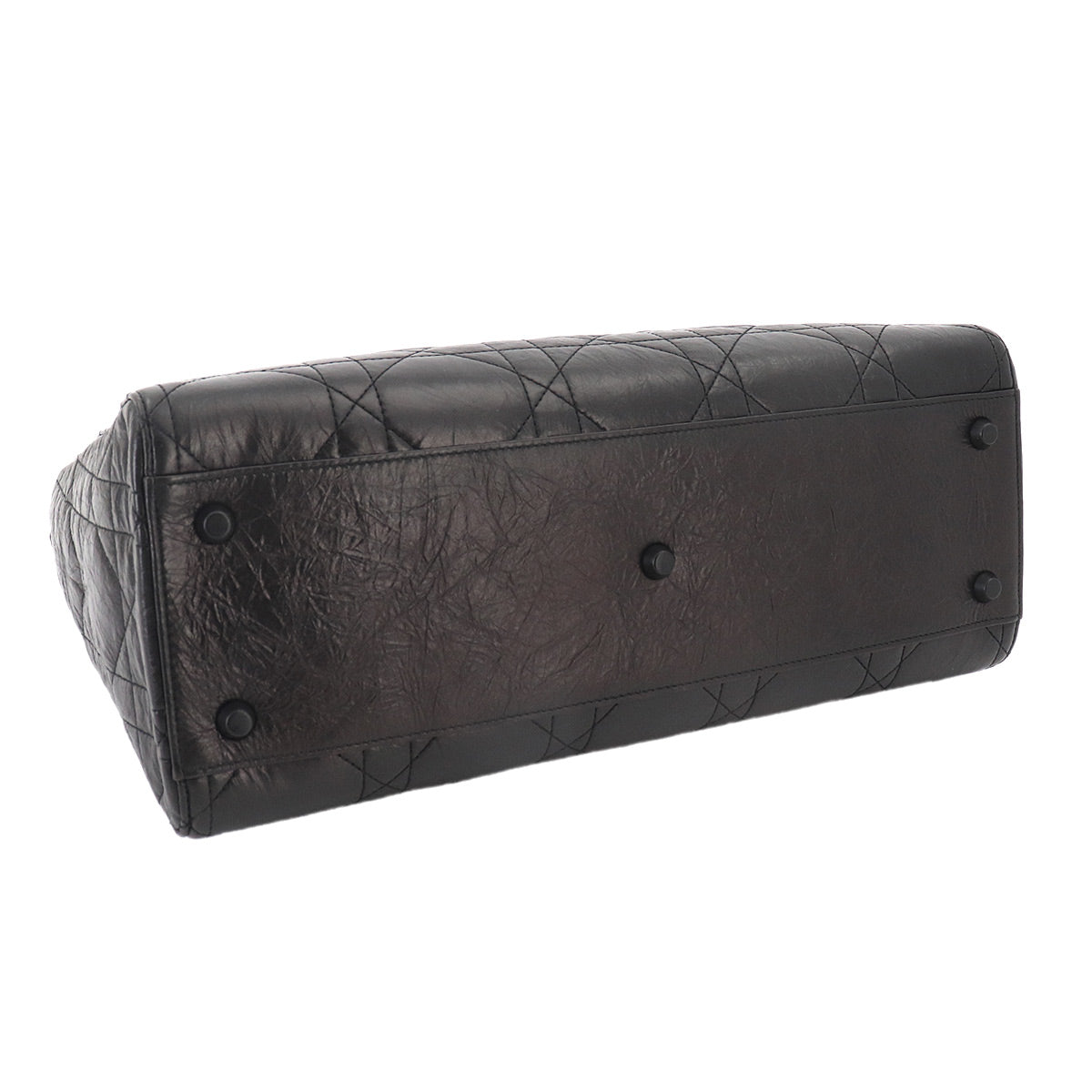 Lady D-Sire Hand Shoulder Bag Leather Black Purse