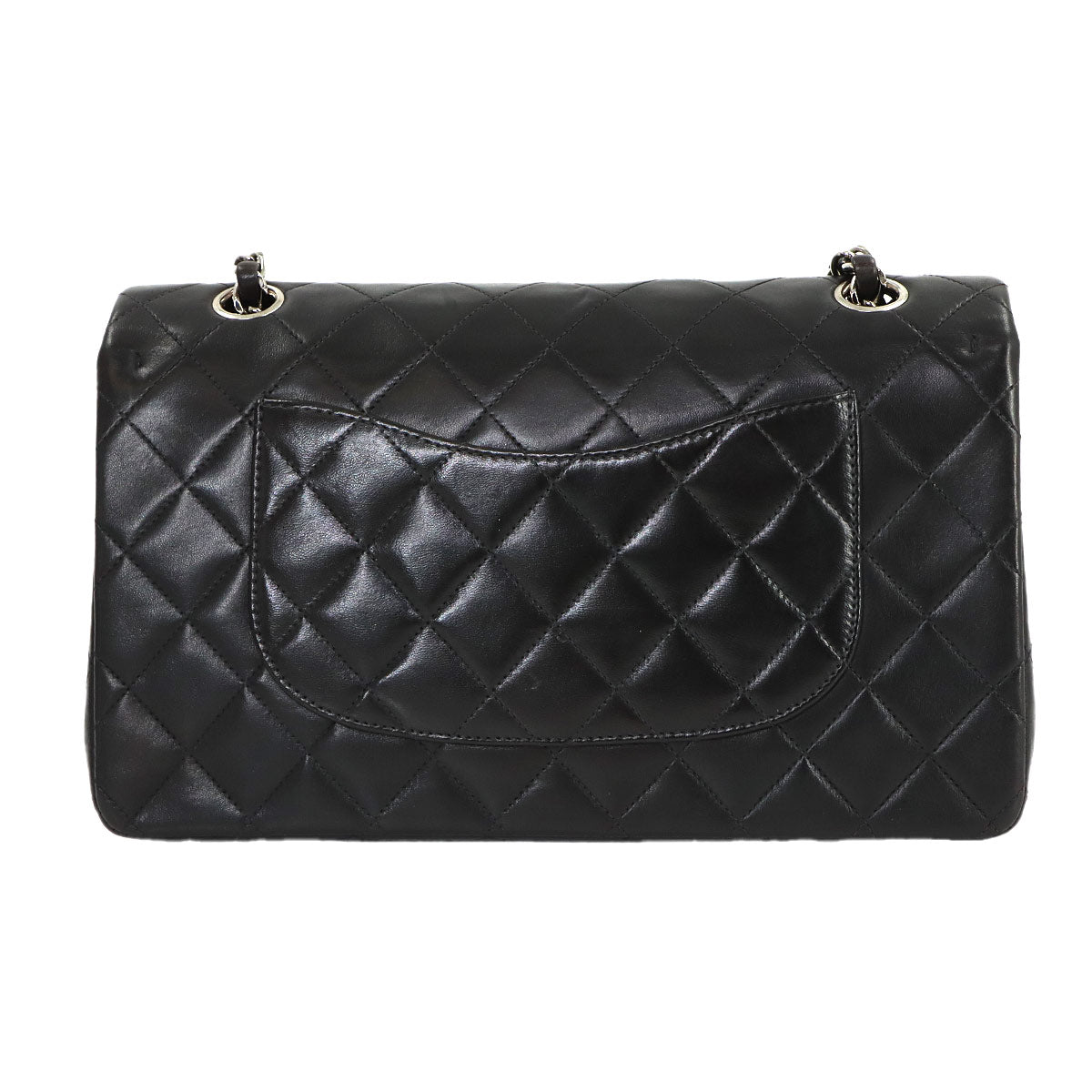 Matelasse 25 Chain Shoulder Bag Leather Black A01112