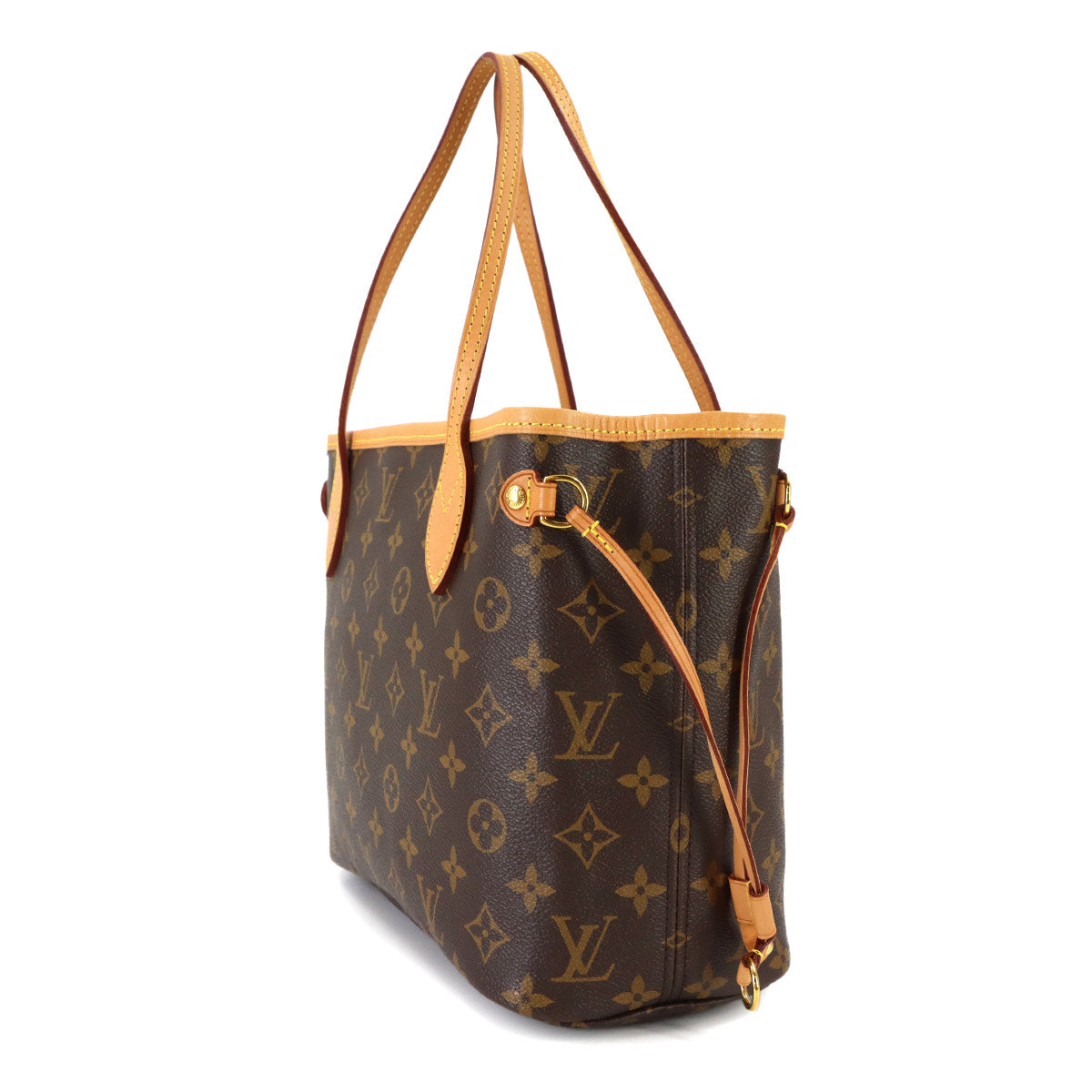Monogram Neverfull PM Tote Bag Brown Fuchsia M41001