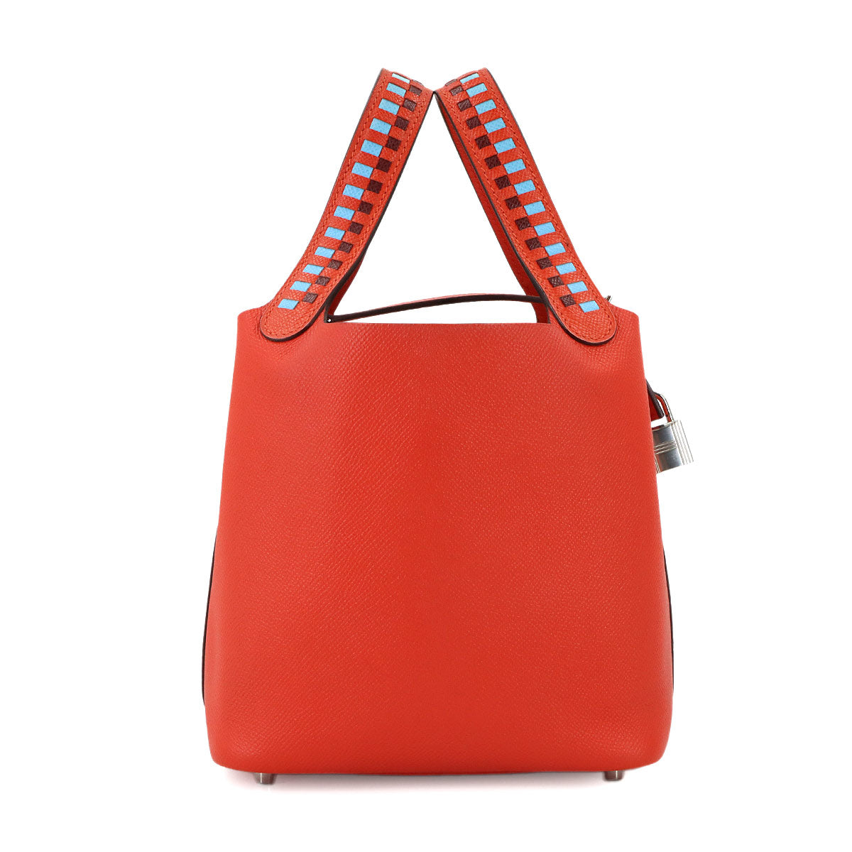Picotin Lock PM Tressage Hand Bag Epsom Rouge de Coeur