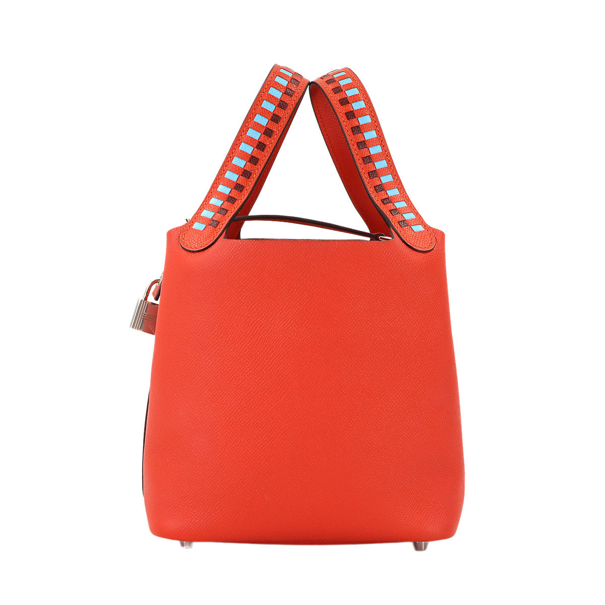 Picotin Lock PM Tressage Hand Bag Epsom Rouge de Coeur