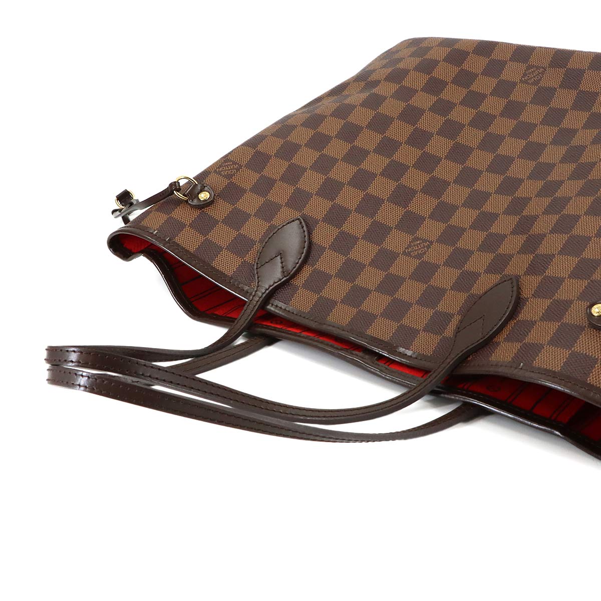 Damier Neverfull MM Tote Bag Ebene Cerise N51105 Purse