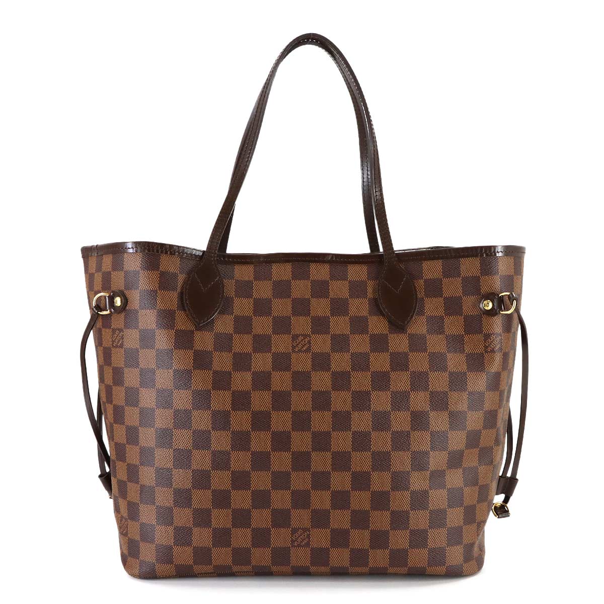 Damier Neverfull MM Tote Bag Ebene Cerise N51105 Purse