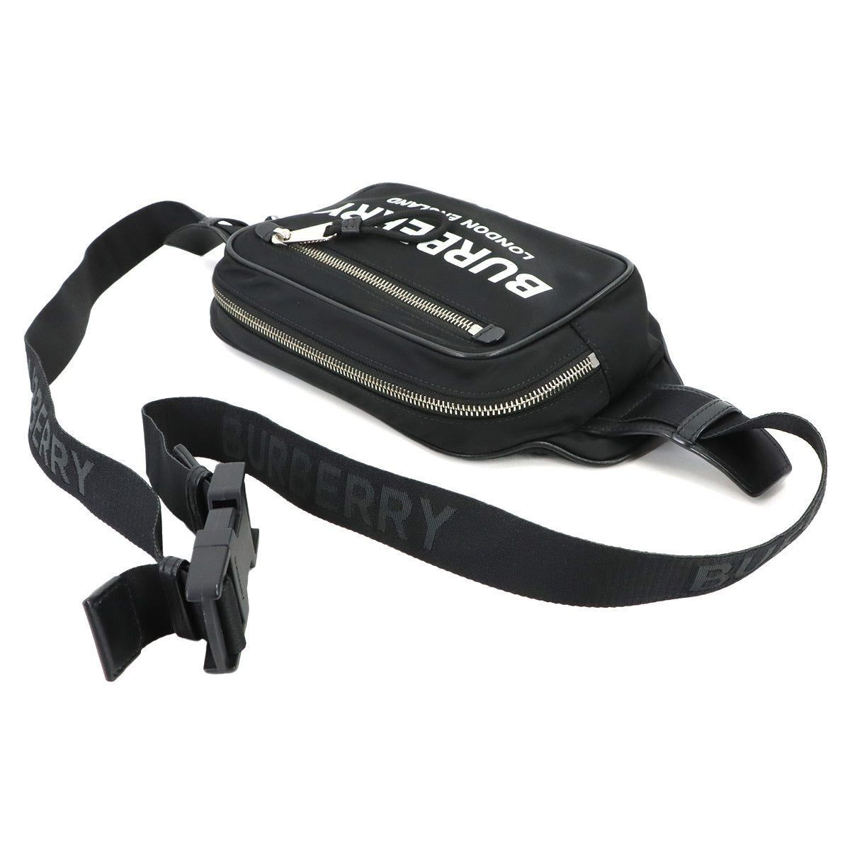 Crossbody Bag Nylon Leather Black 8021089 Purse