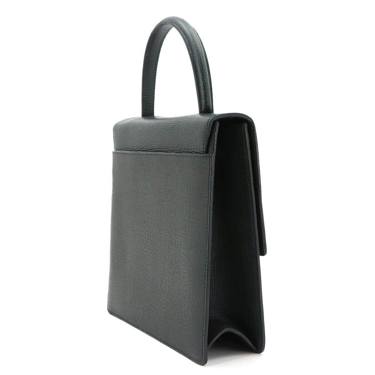 Hand Shoulder Bag Leather Blue Purse