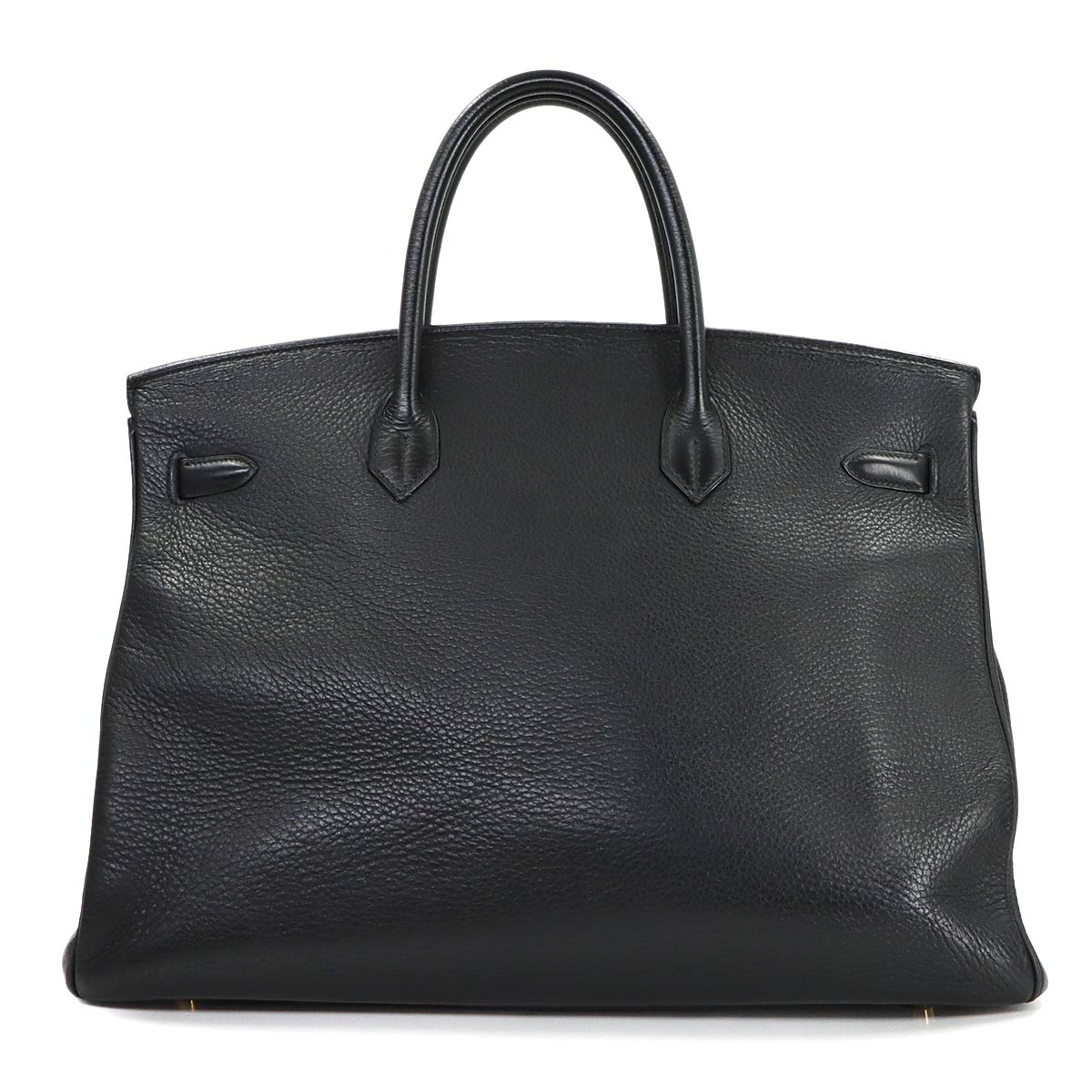 Birkin 40 Hand Bag Taurillon Clemence Black Vintage Purse