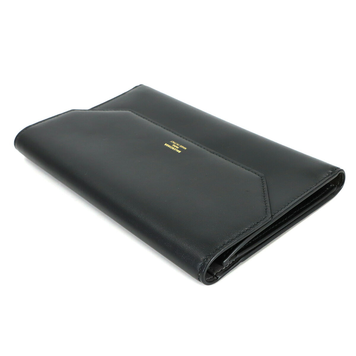 Envelope Slim Long Wallet Leather Nero Black 7432202