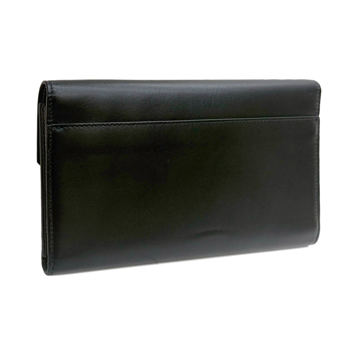 Envelope Slim Long Wallet Leather Nero Black 7432202