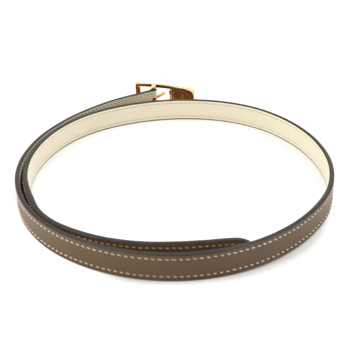 Lucky 15 Reversible Belt Veau Epsom Etoupe Nata Accessory