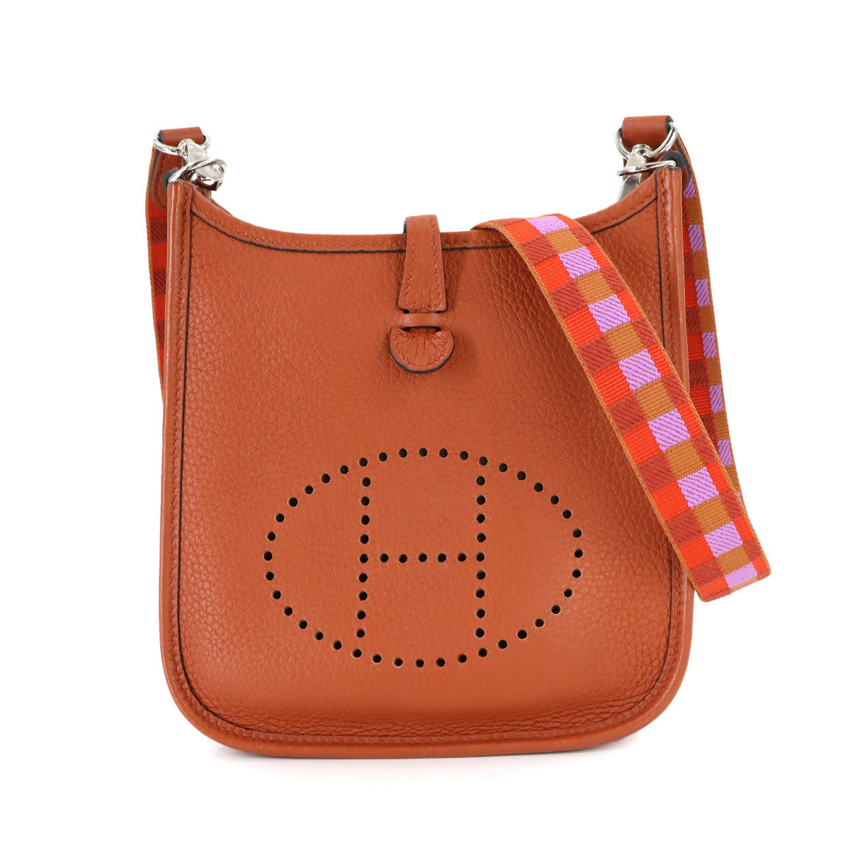 Everlyne Amazon TPM Maxi Quadrille Shoulder Bag Taurillon Cuivre