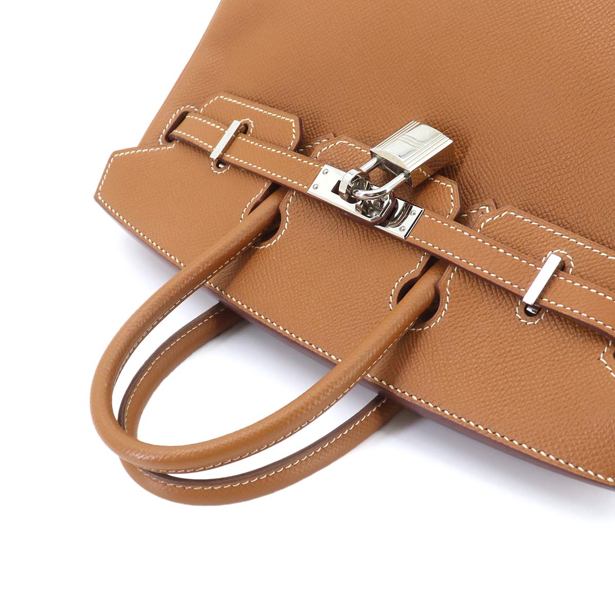 Birkin 25 Epsom Gold Hand Bag Brown Purse