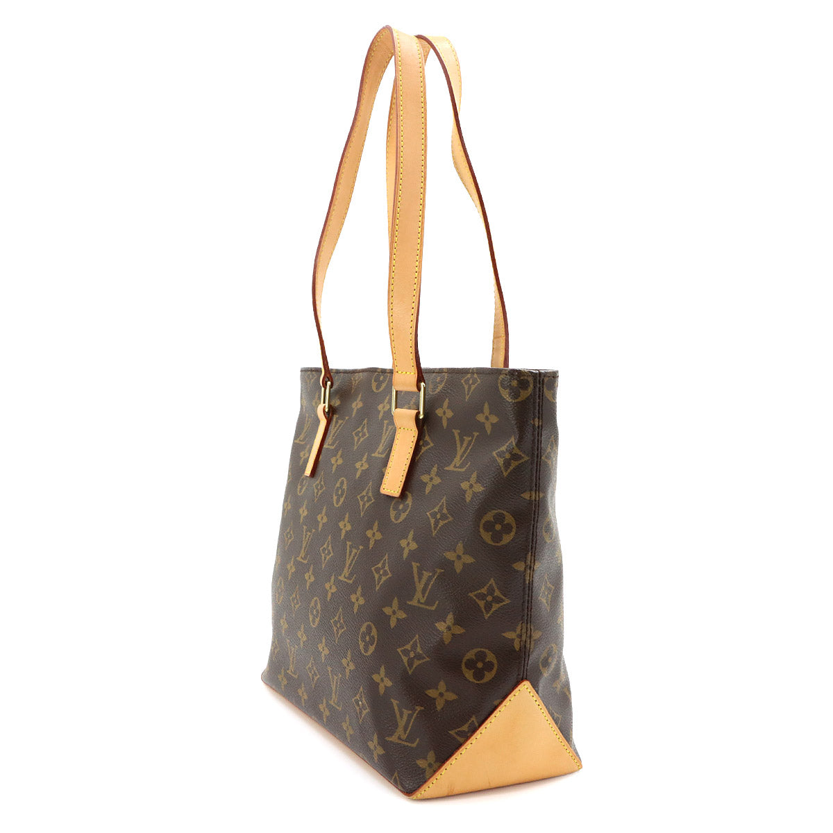 Monogram Cabas Piano Tote Bag Brown M51148 Purse