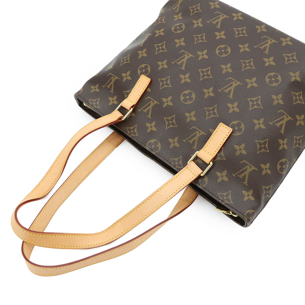 Monogram Cabas Piano Tote Bag Brown M51148 Purse