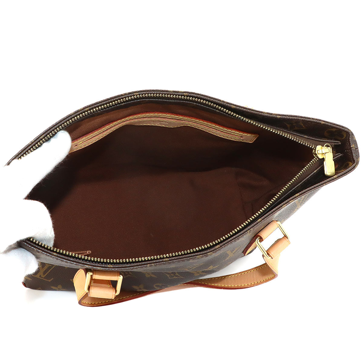 Monogram Cabas Piano Tote Bag Brown M51148 Purse