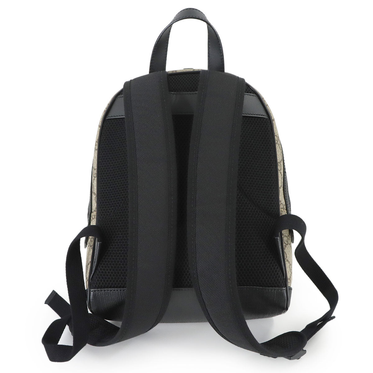 GG Supreme Small Backpack Leather Beige Black 429020 Purse