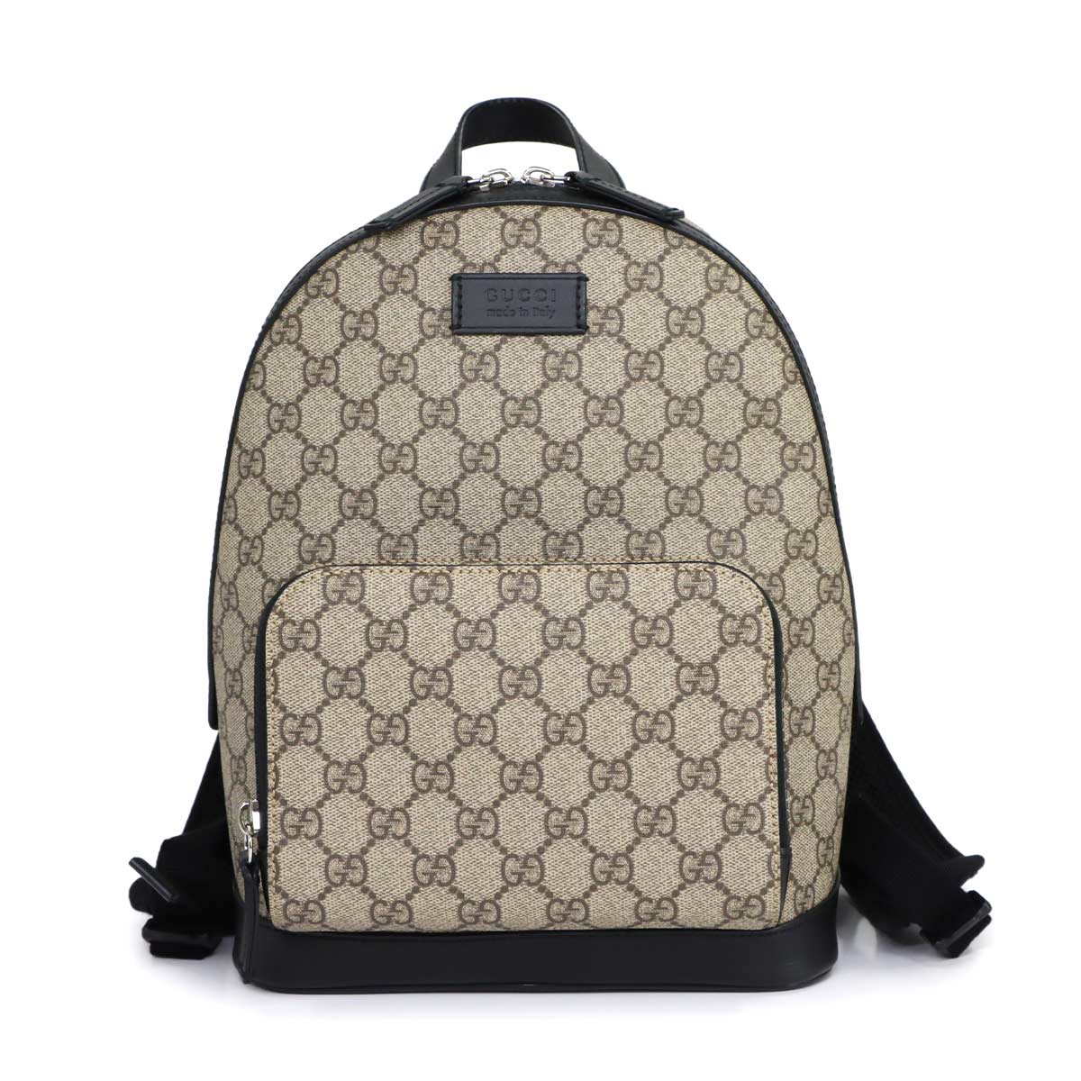 GG Supreme Small Backpack Leather Beige Black 429020 Purse