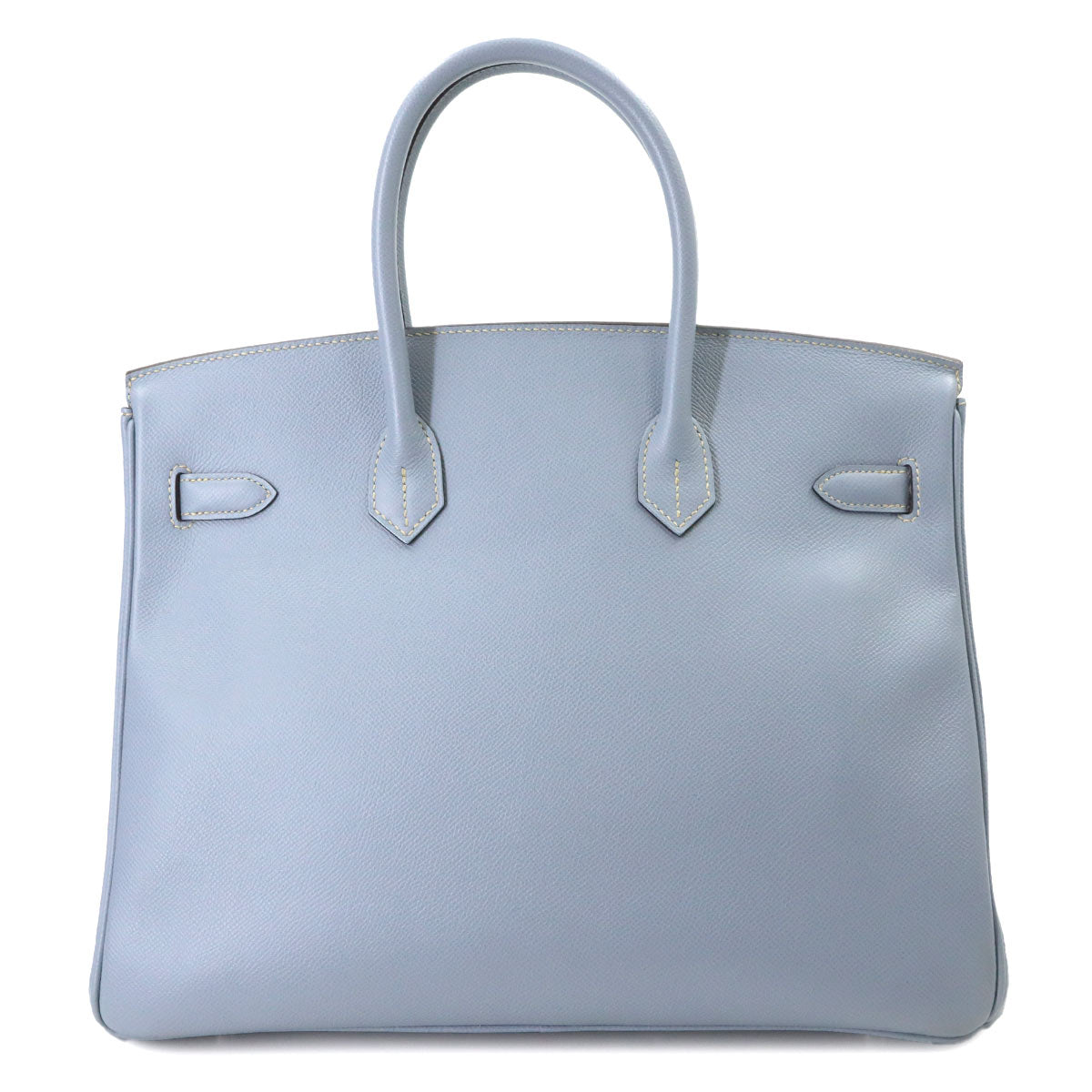 Birkin 35 Veau Epsom Bleu Lin Hand Bag Purse