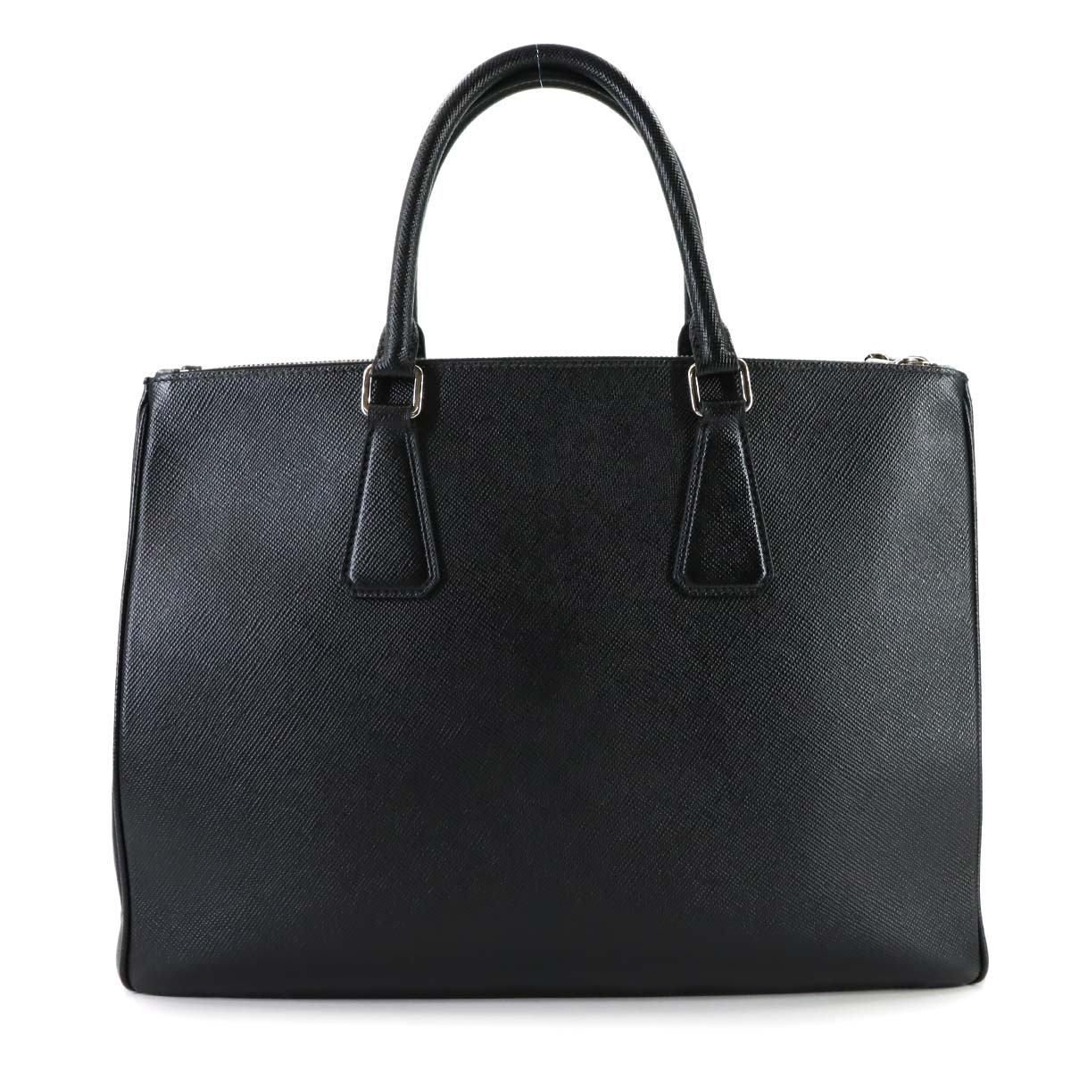 2way Tote Shoulder Bag Saffiano Leather Black 2VG061