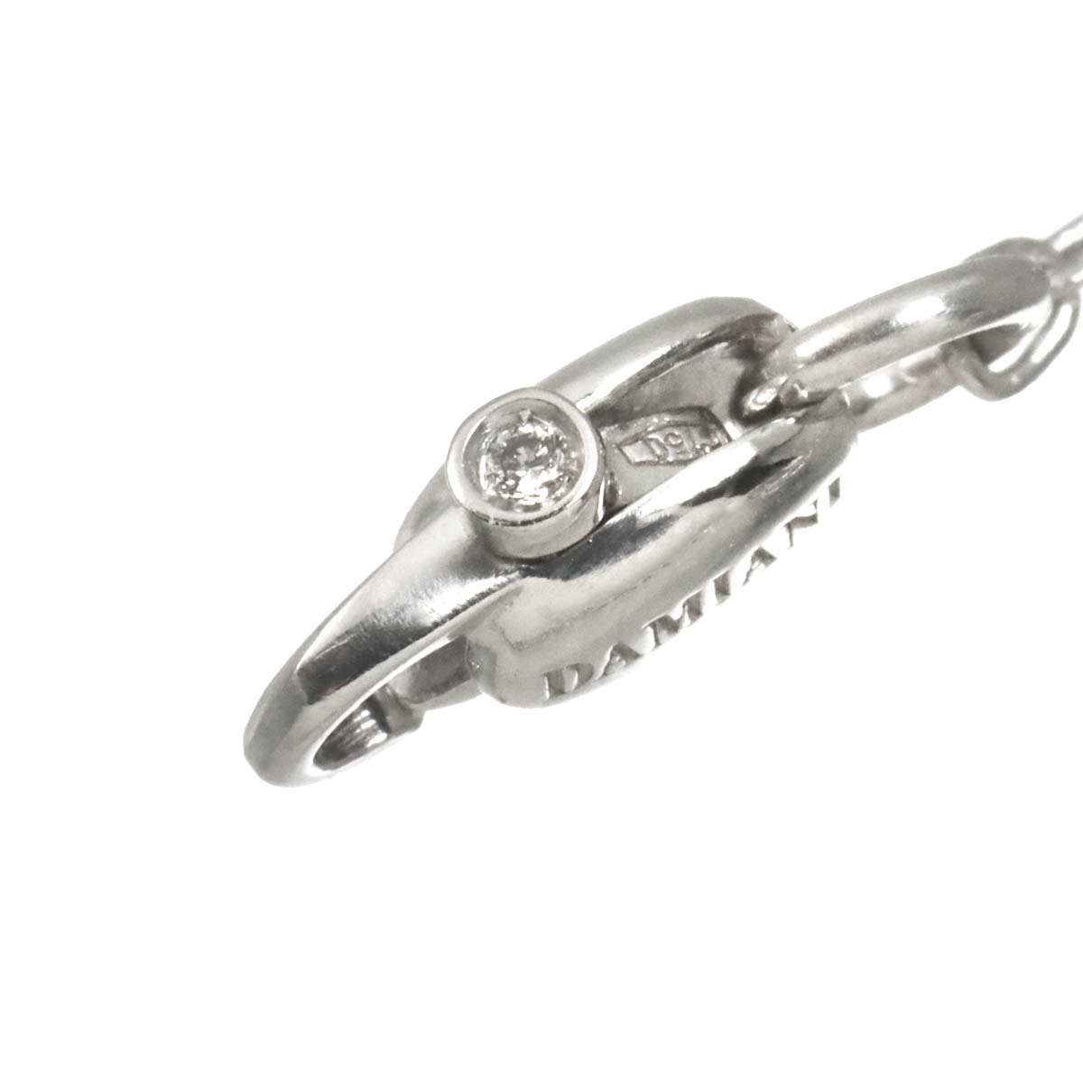 Mystery Cross Diamond Necklace 18K White Gold 750