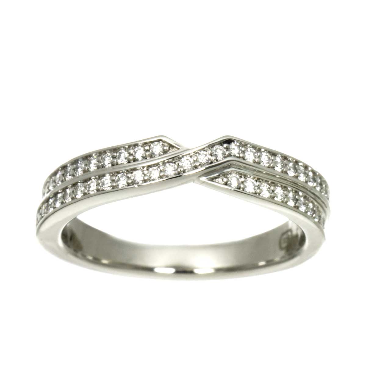 Diamond Ring Pt Platinum size4.5-4.75(US)