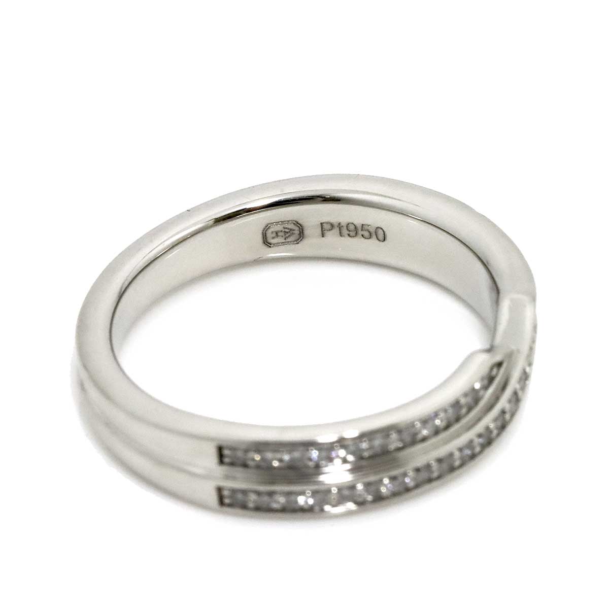 Diamond Ring Pt Platinum size4.5-4.75(US)