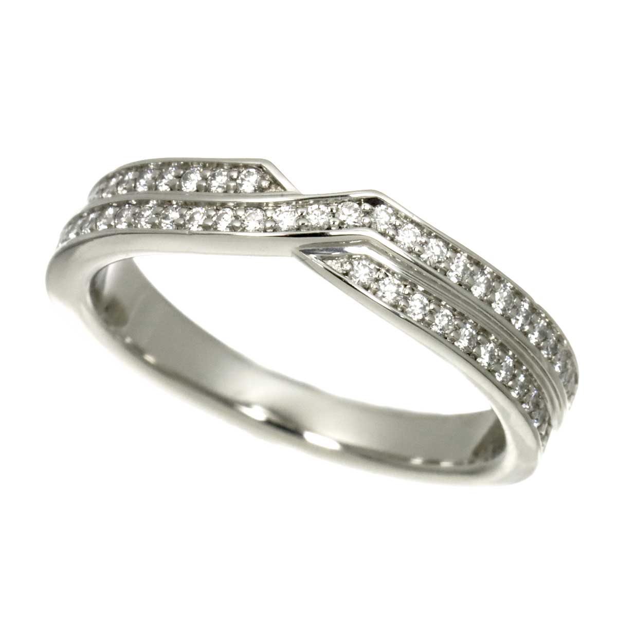 Diamond Ring Pt Platinum size4.5-4.75(US)