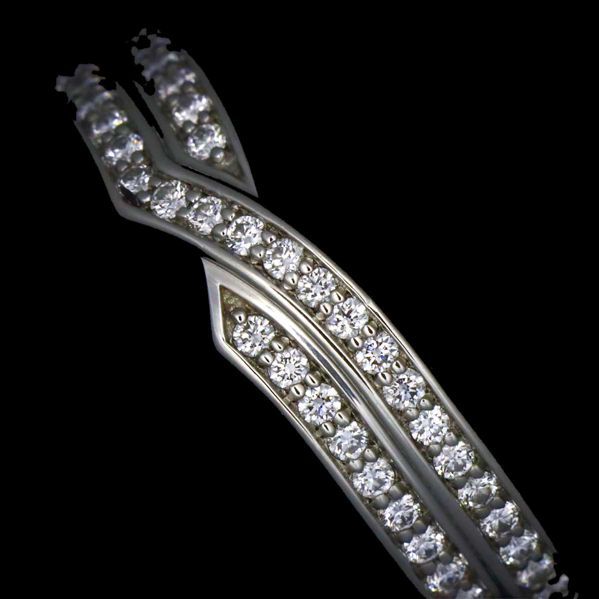 Diamond Ring Pt Platinum size4.5-4.75(US)