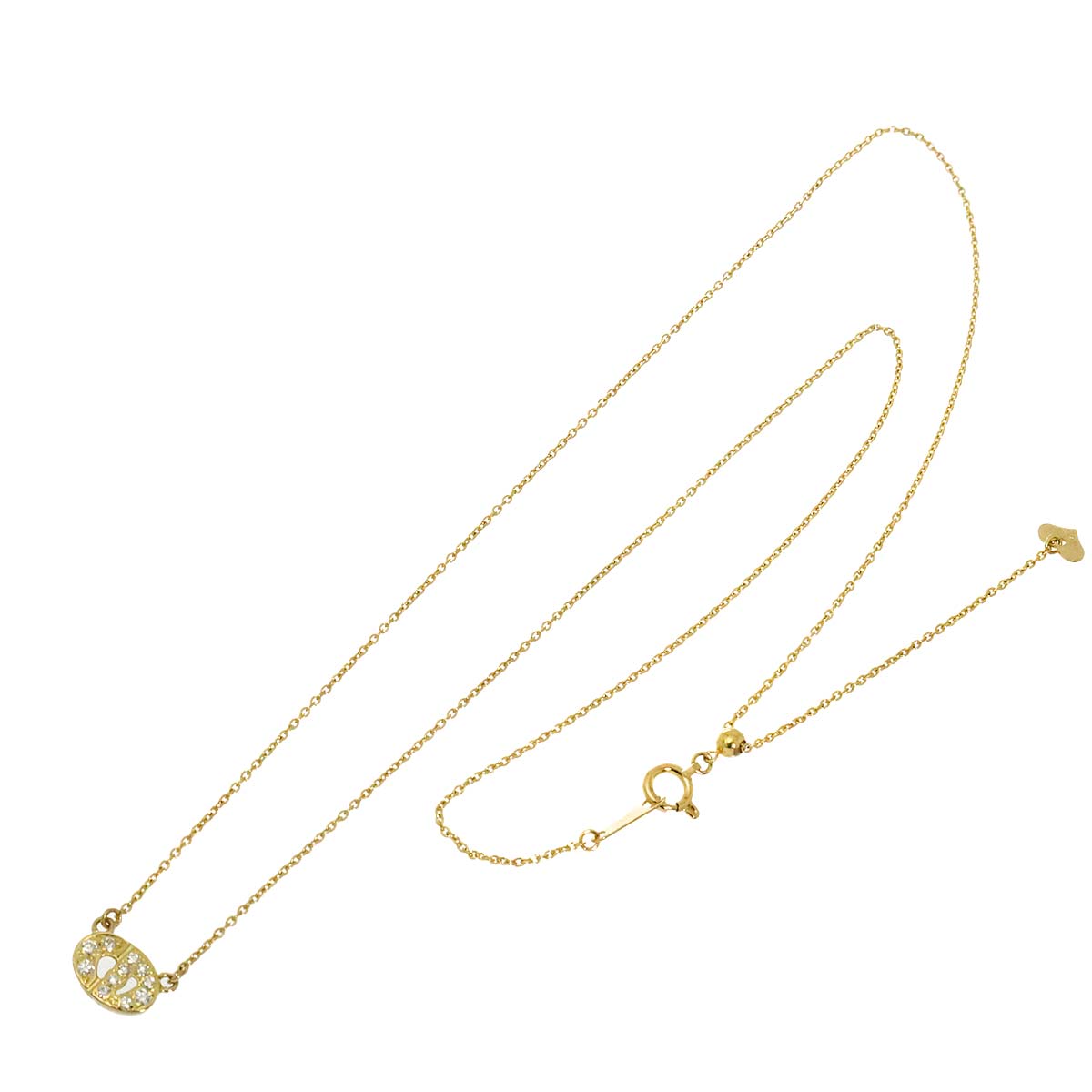 Diamond Necklace 18K Yellow Gold 750