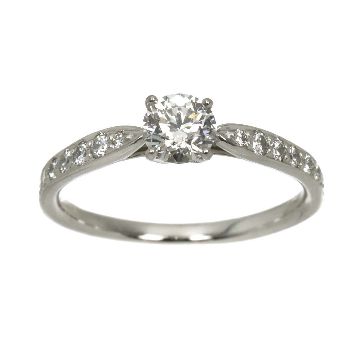 Harmony Diamond 0.40ct H/VVS2/3EX Ring Pt Size5-5.25(US)