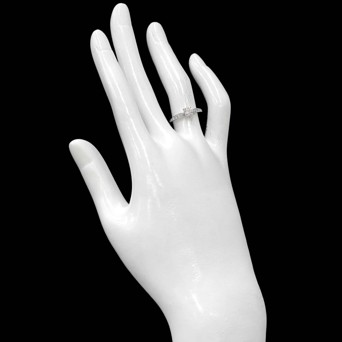Harmony Diamond 0.40ct H/VVS2/3EX Ring Pt Size5-5.25(US)
