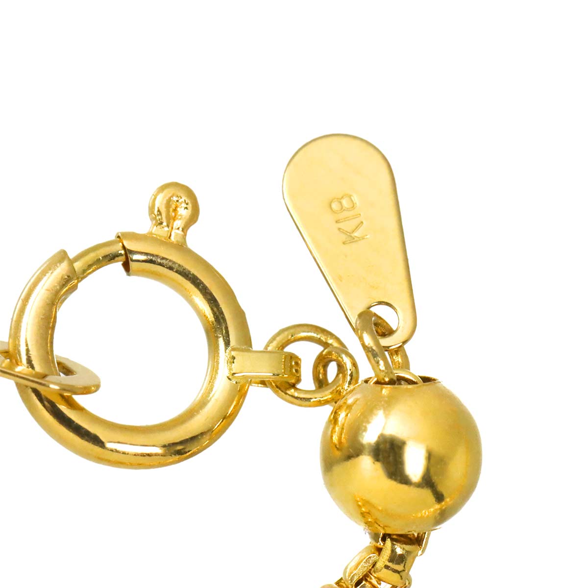 Necklace 18K K18 YG Yellow Gold 750