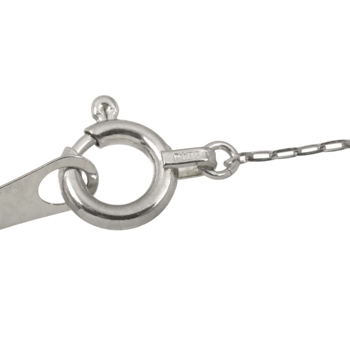 Quartz Diamond 0.16ct Necklace Pt Platinum