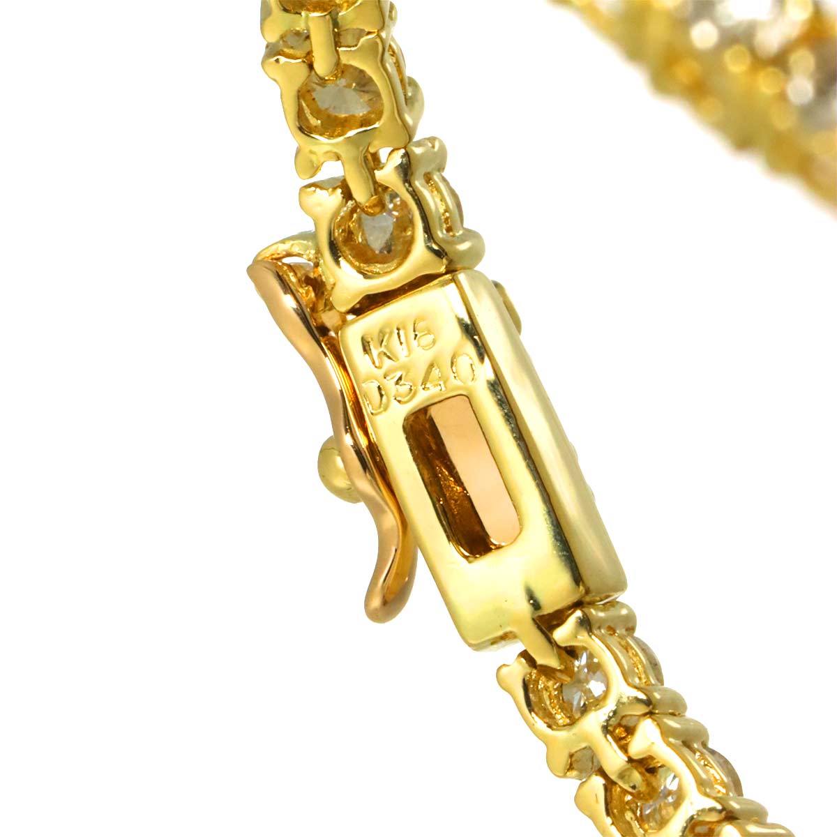 Diamond 3.40ct Bracelet K18 YG Yellow Gold 750