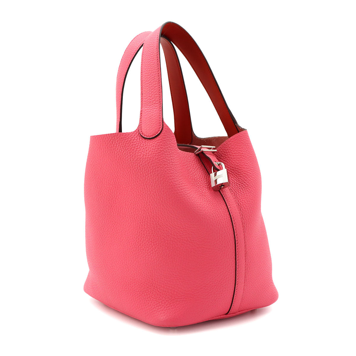 Picotin Lock Eclat MM Hand Bag Traurillon Clemence Rose azalee