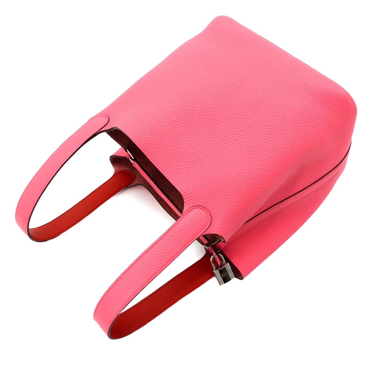 Picotin Lock Eclat MM Hand Bag Traurillon Clemence Rose azalee