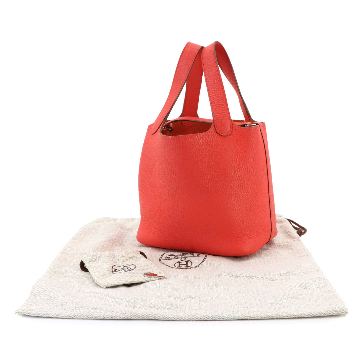 Picotin Lock PM Hand Bag Taurillon Clemence Rose Jaipur