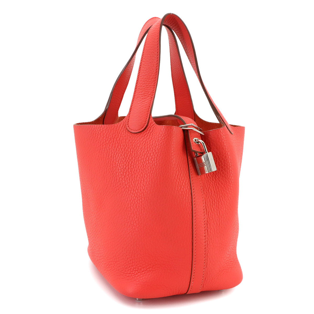 Picotin Lock PM Hand Bag Taurillon Clemence Rose Jaipur