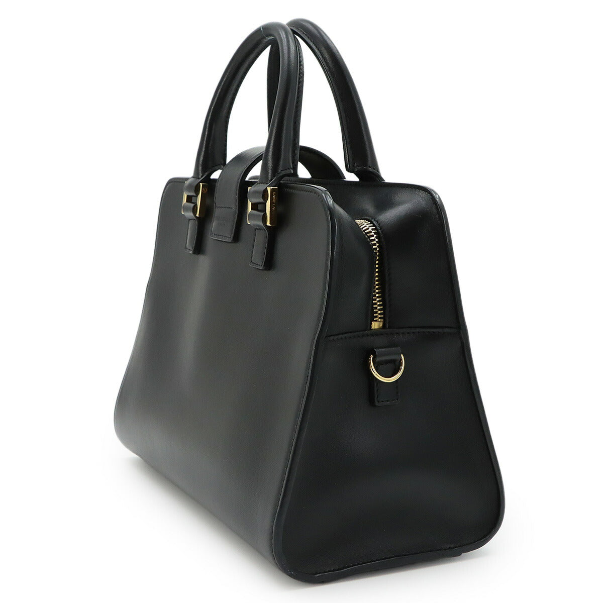 Baby Cabas Hand Shoulder Bag Leather Black 568853