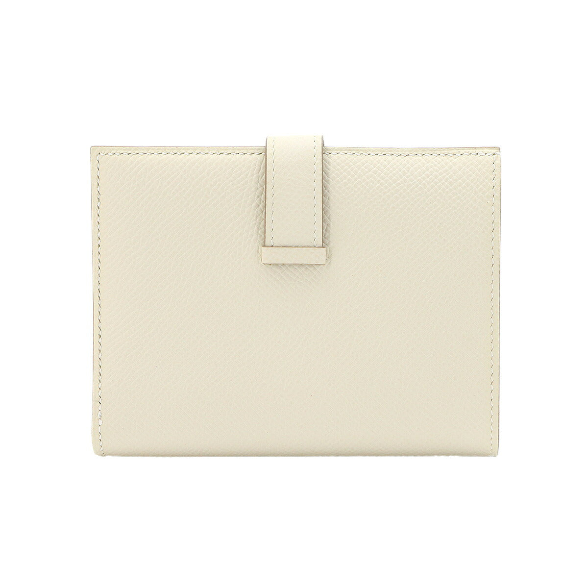 Bearn Compact Verso Wallet Veau Epsom Leather Craie Gold Purse