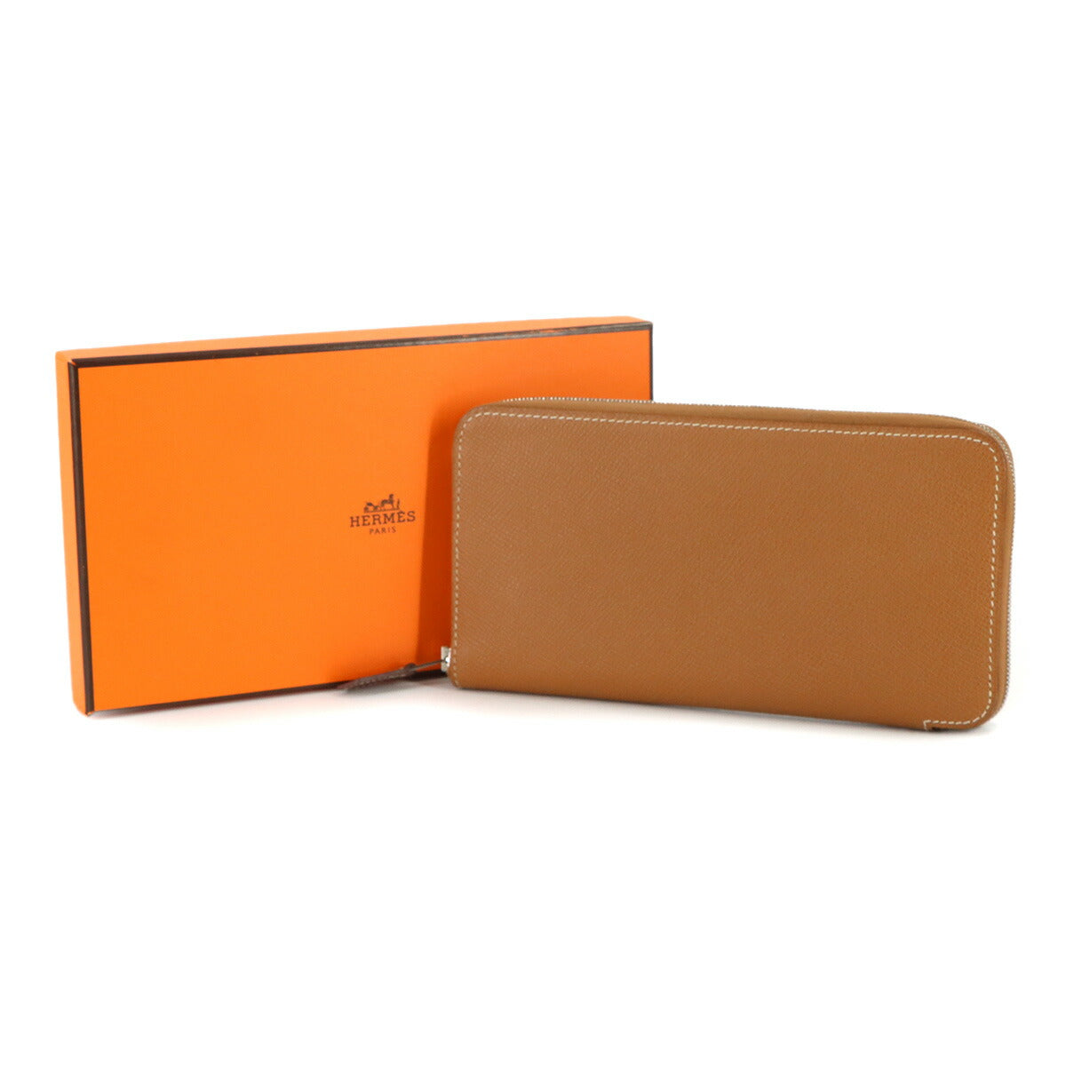 Azapp Long Silkin Long Wallet Epsom Gold Purse