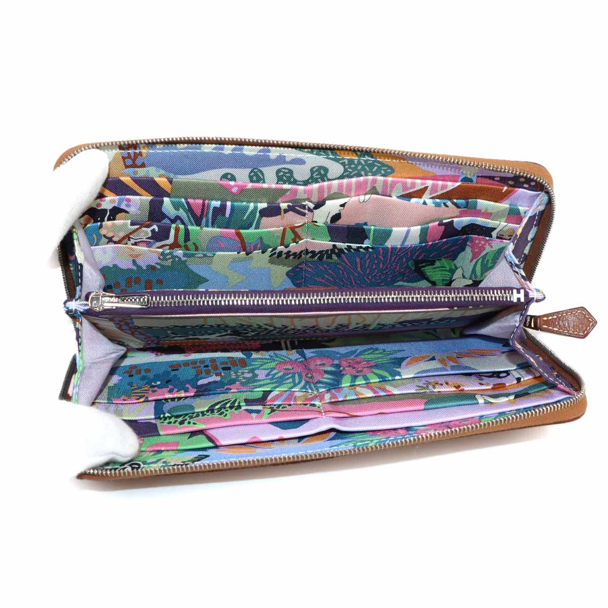 Azapp Long Silkin Long Wallet Epsom Gold Purse