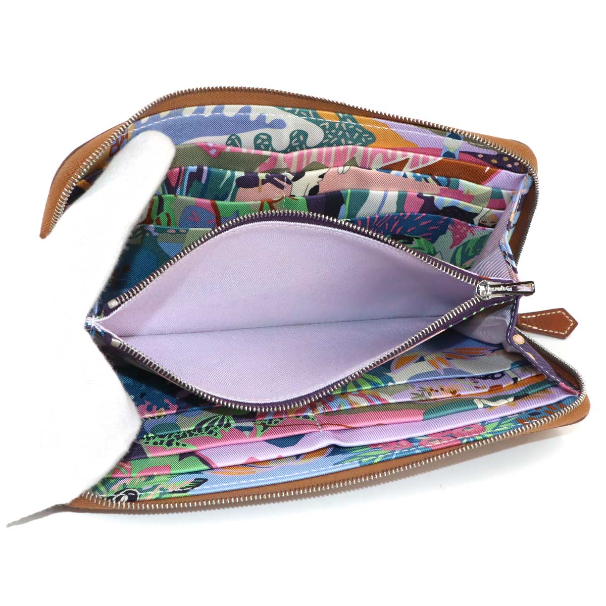 Azapp Long Silkin Long Wallet Epsom Gold Purse