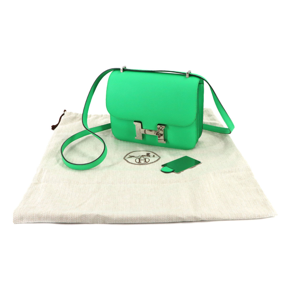 Constance 3 Mini 18 Miroir Shoulder Bag Epsom Vert comics