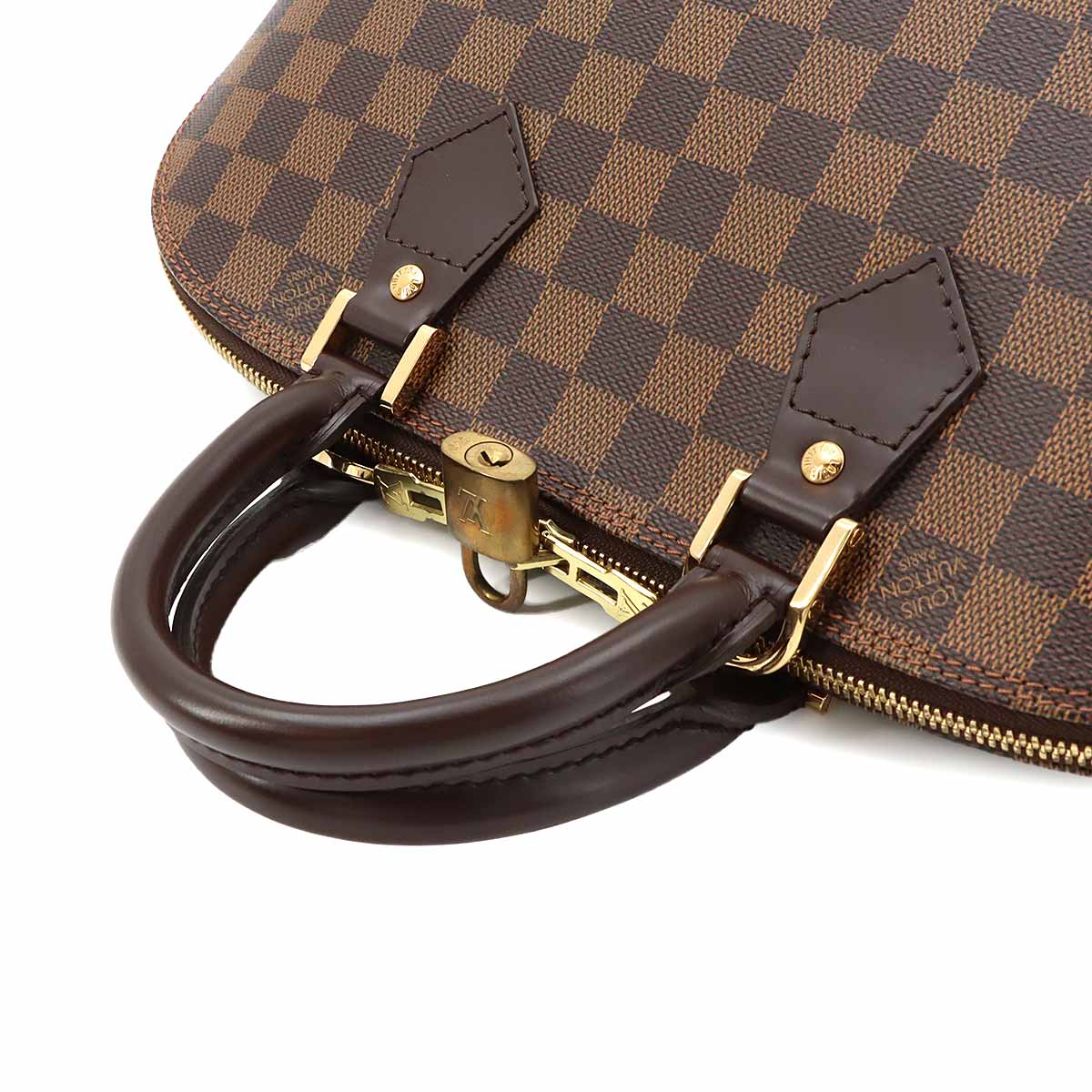 Damier Alma PM Hand Bag Ebene Brown N51131 Purse